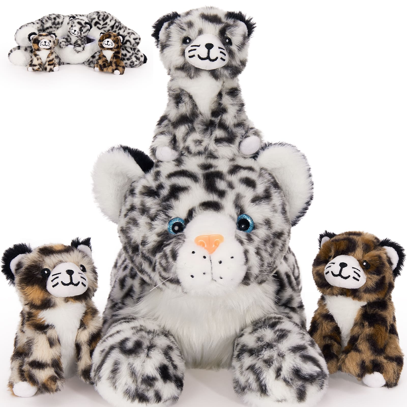 Leopard Stuffed Animal Set, 18 Inches
