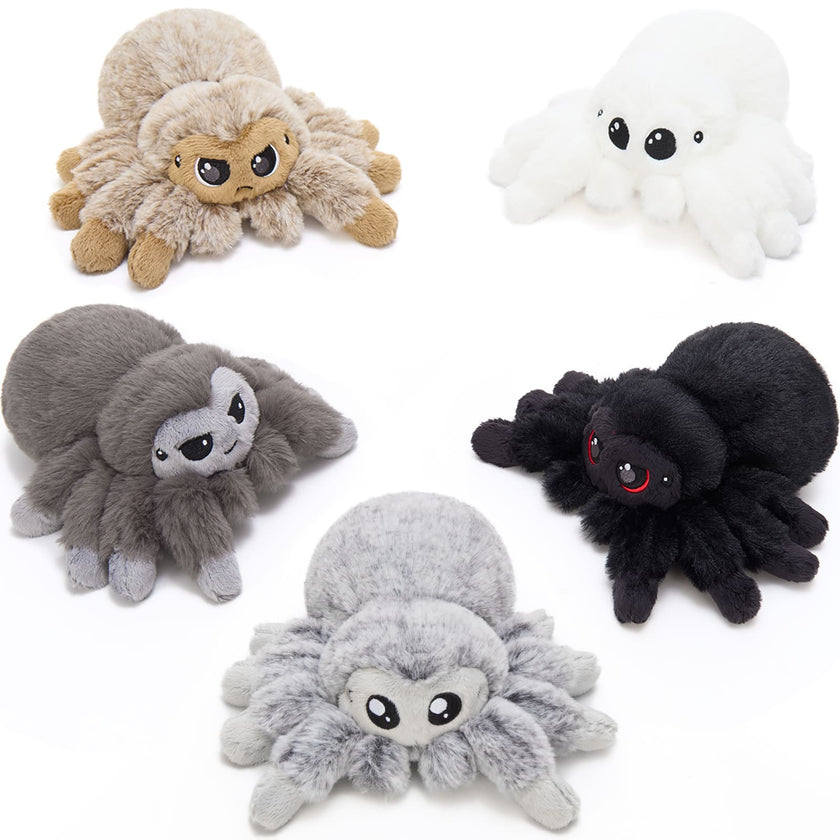 5 Pcs Spider Plush Toy Bundle 7 Inch Spider Stuffed Animals