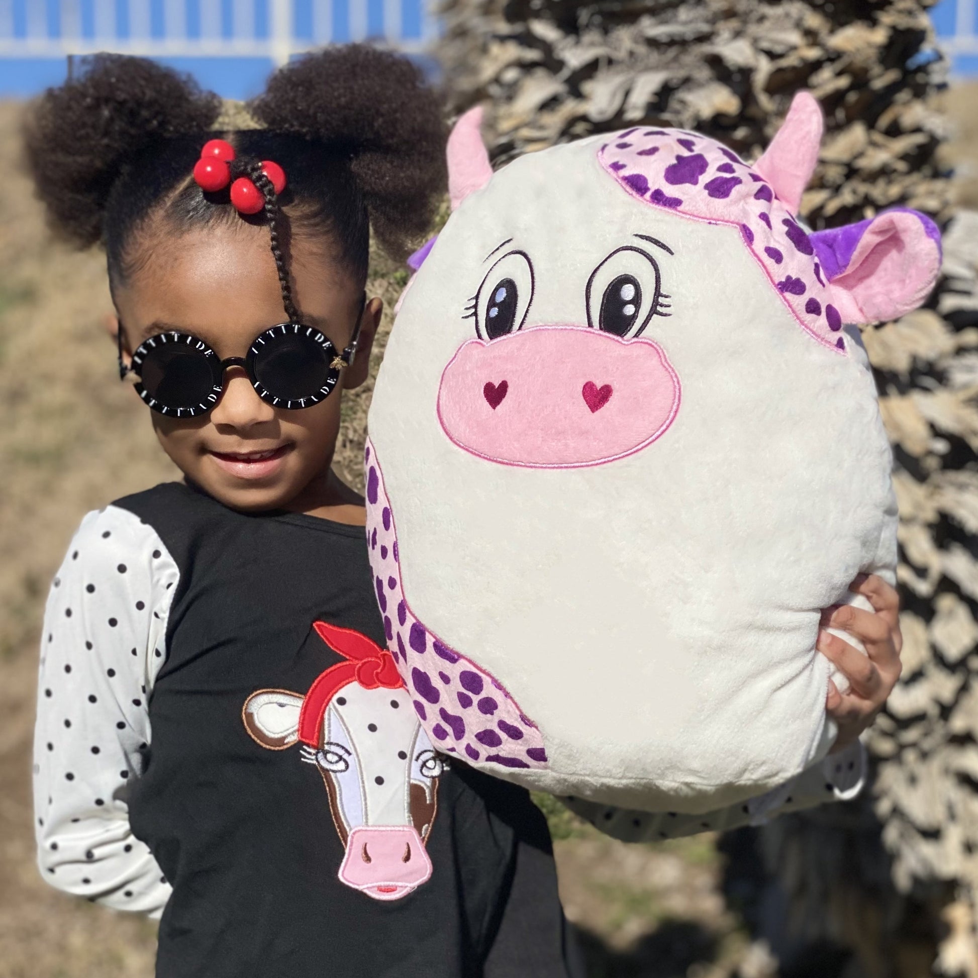 Cow Plush Toy Throw Pillow, 16/20 Inches