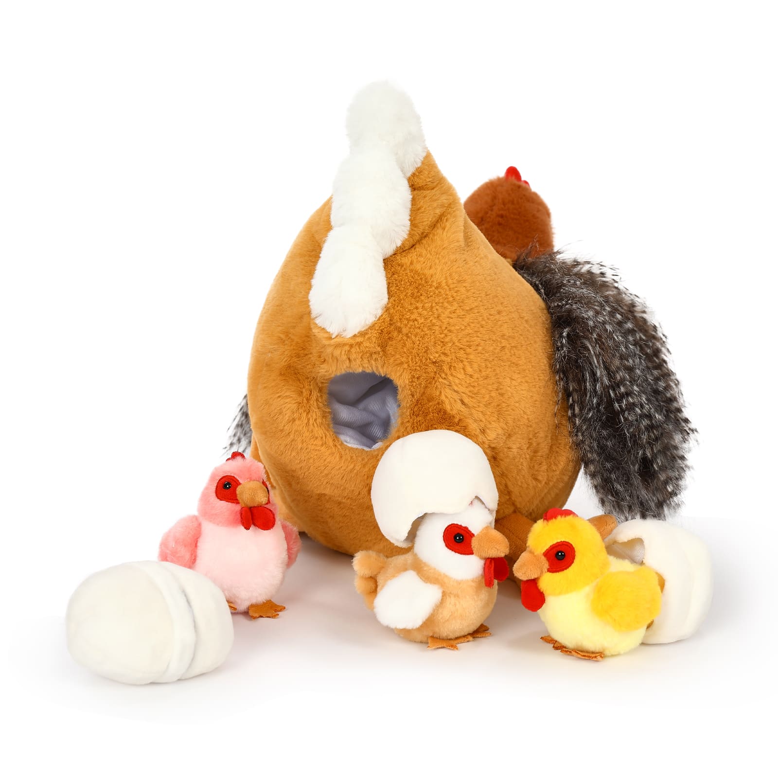 Chicken Plush Toys Farm Stuffed Animals, 16.5 Inches