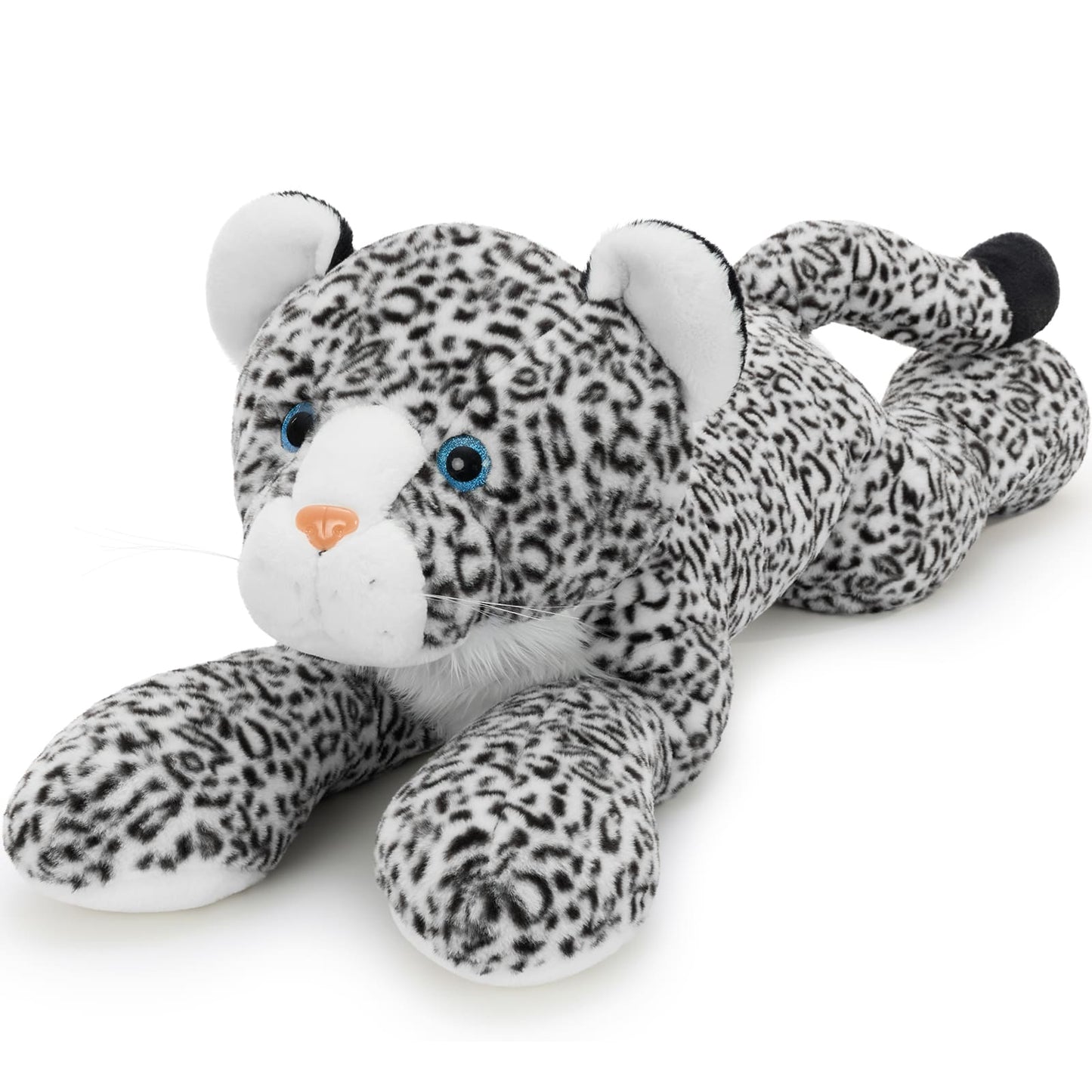 Giant Leopard Stuffed Animals Jungle Plush Toys, 47 Inches