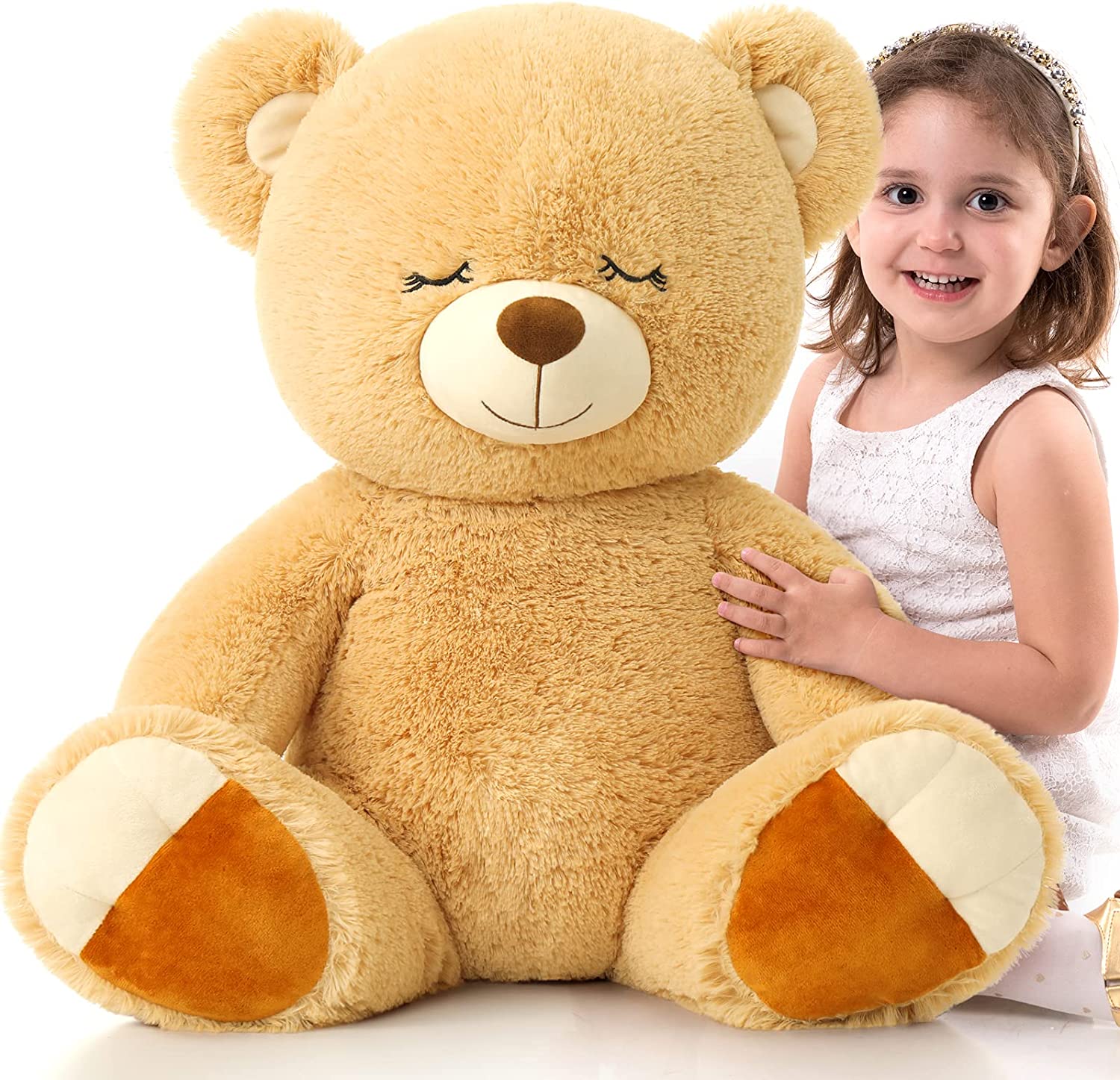 Teddybär-Stofftier, rosa/braun, 23,6 Zoll
