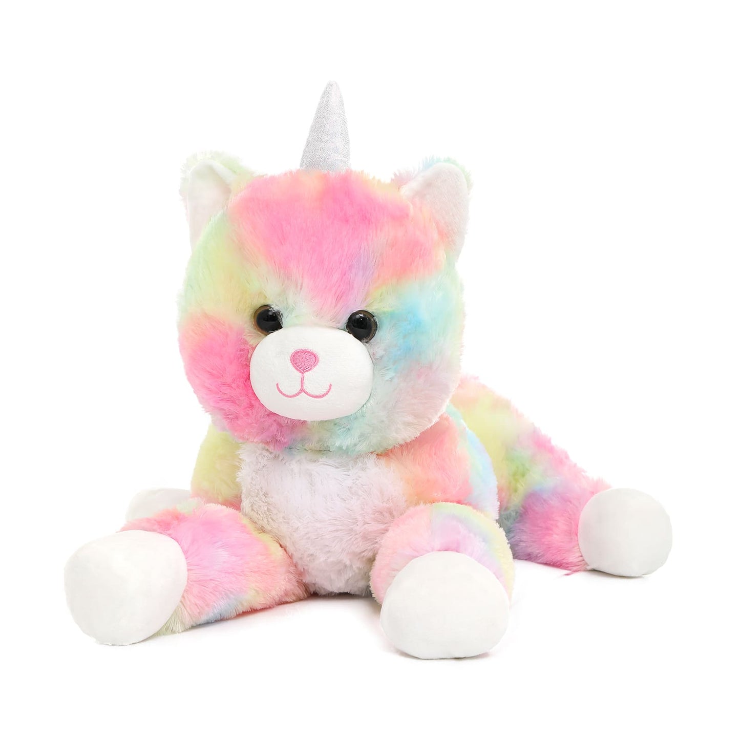 Einhorn-Katzen-Plüschspielzeug-Set, 22 Zoll