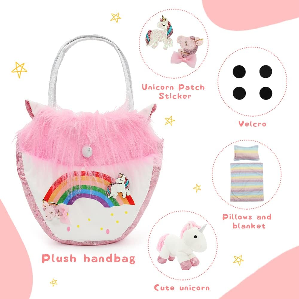 Unicorn Plush Toy Playset