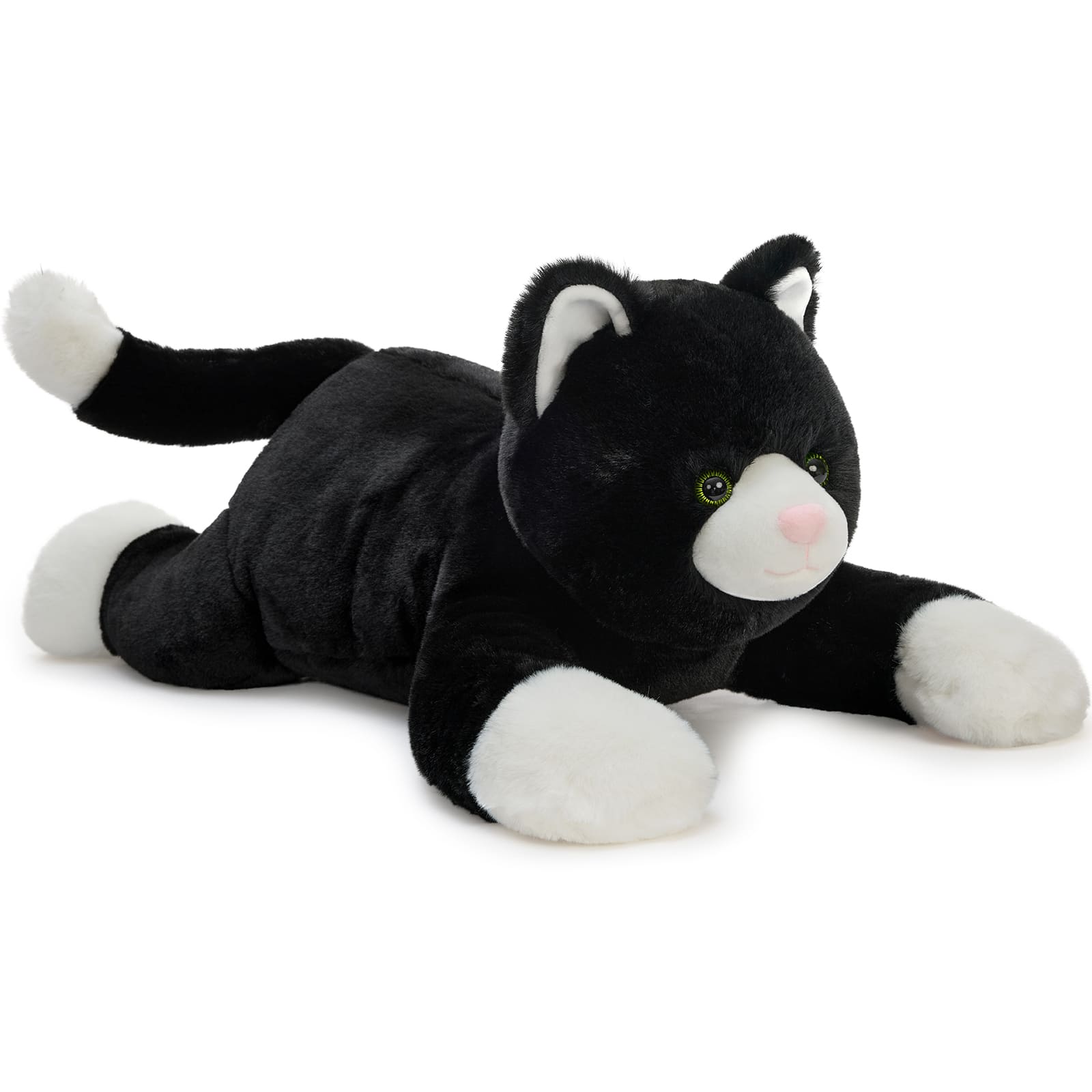 Black Cat Weighted Plush Toys Kitty Stuffed Animals, 31.5 Inches