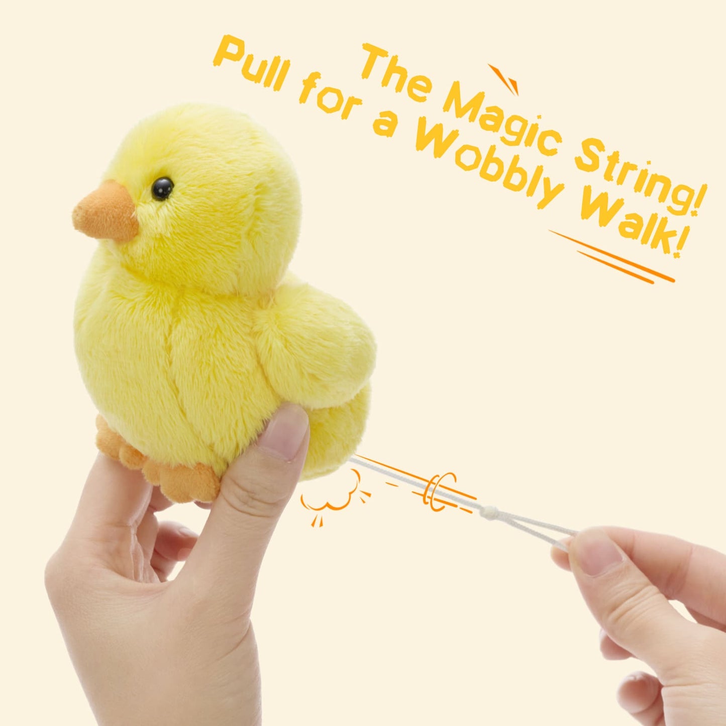 Lifelike Chicken Stuffed Animals with Three Babies Inside - Wind Up Plush Toys for Children - Farm Themed Party Favors & Gifts - Free Shipping Worldwide