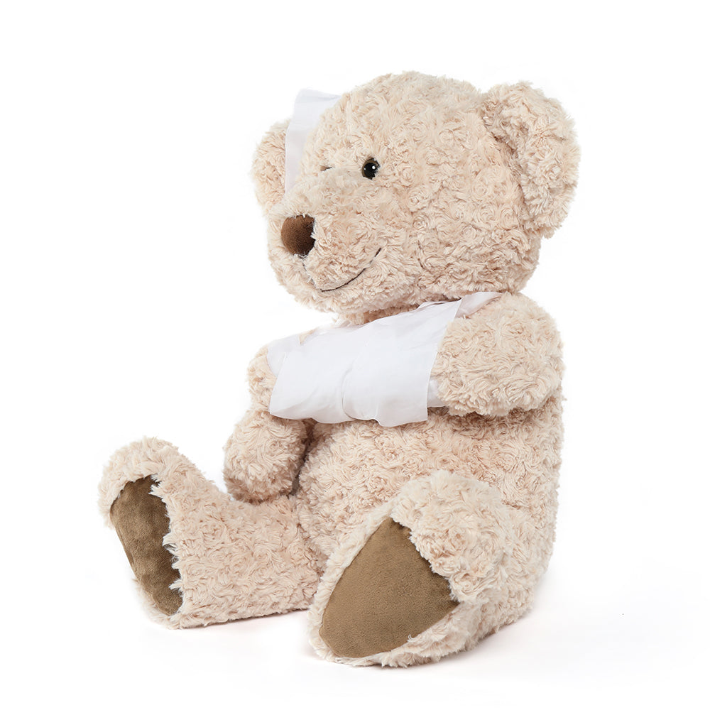 Teddybär-Stofftier, Beige, 25,6 Zoll