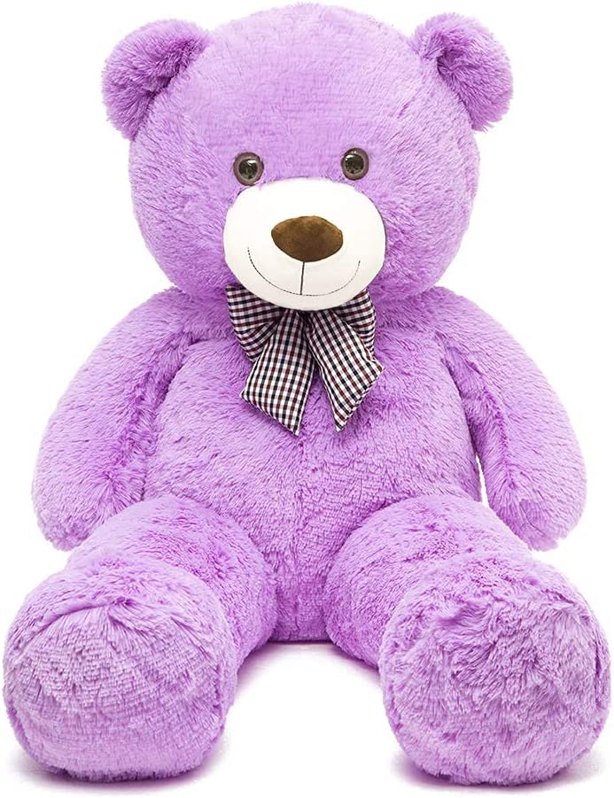 Giant Teddy Bear Stuffed Animal Toy, Purple, 39/47/55 Inches